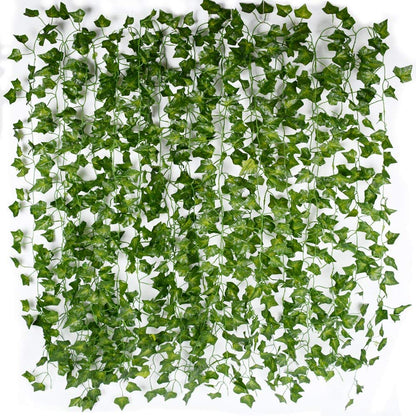 Artificial Wall Vines Garland Set (12pcs, 2m Each) by HitMyNeed