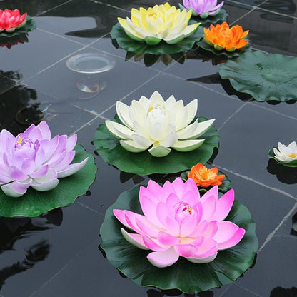 Artificial Water Lilies for Ponds and Fountains, 5pcs by HitMyNeed