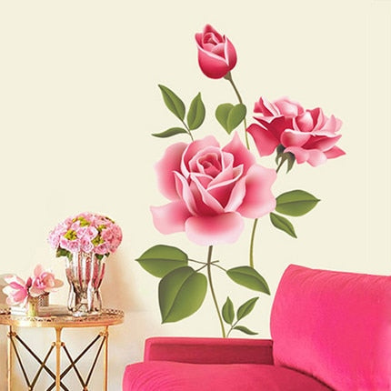 Artistic Flower Wall Sticker 50 x 85cm by HitMyNeed