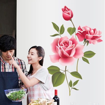 Artistic Flower Wall Sticker 50 x 85cm by HitMyNeed