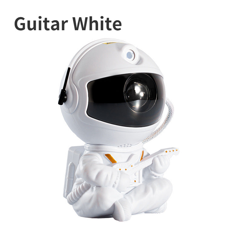 Astronaut Galaxy Star Projector Night Light guitar-white by HitMyNeed
