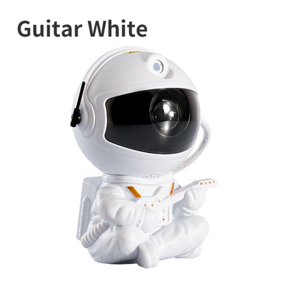 Astronaut Galaxy Star Projector Night Light guitar-white by HitMyNeed