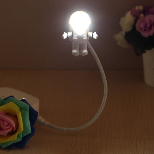 Astronaut USB Night Light with Flexible Gooseneck by HitMyNeed