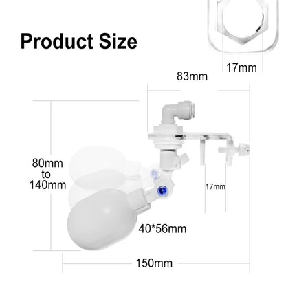 Auto Aquarium Water Changer Kit 1/4" Float Valve by HitMyNeed