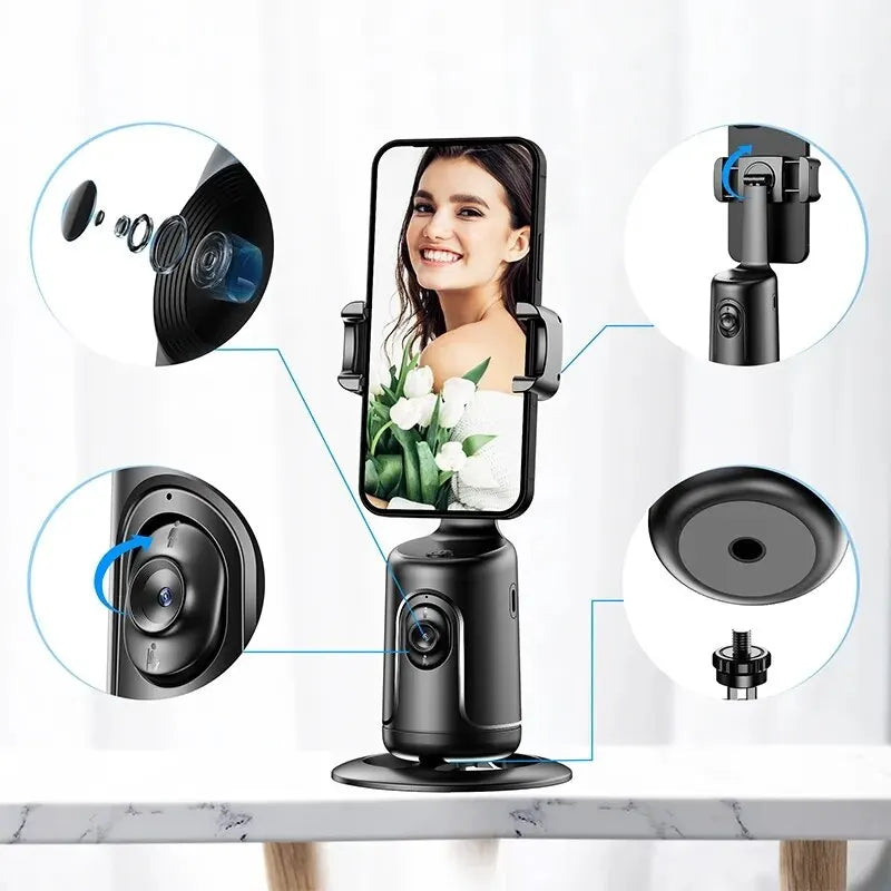 Auto Face Tracking Phone Holder Tripod 360 Stand by HitMyNeed