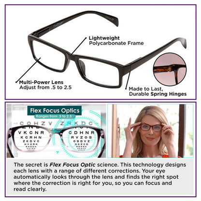 Auto Focus Dual-Focus Reading Glasses by HitMyNeed