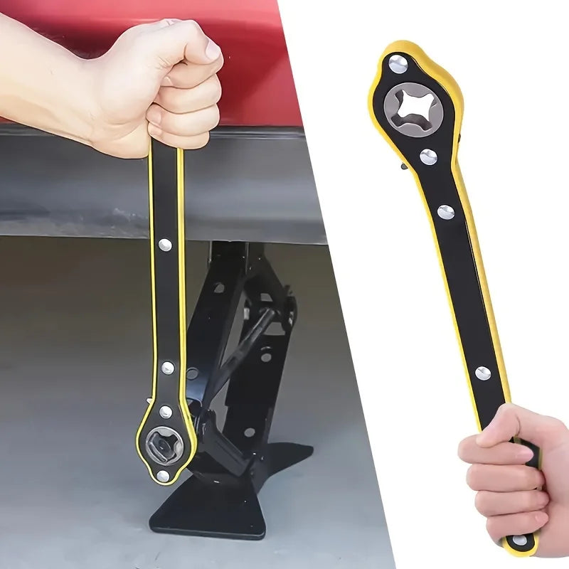 Auto Labor-Saving Jack Ratchet Wrench with Long Handle by HitMyNeed