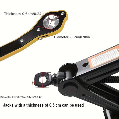 Auto Labor-Saving Jack Ratchet Wrench with Long Handle by HitMyNeed