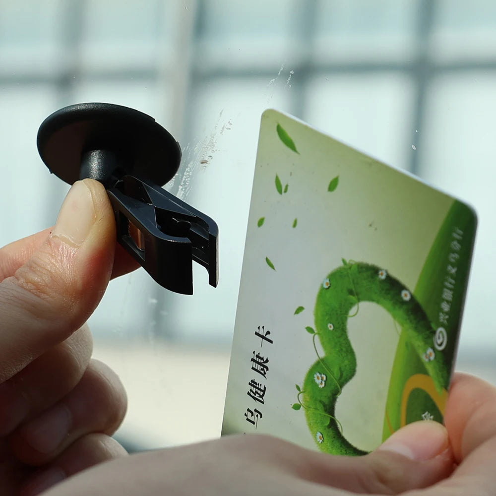 Auto Sticky Windshield Card & Ticket Holder Clip by HitMyNeed