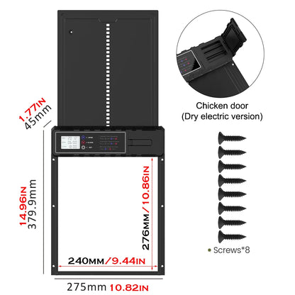 Automatic Aluminum Chicken Coop Door with Timer by HitMyNeed