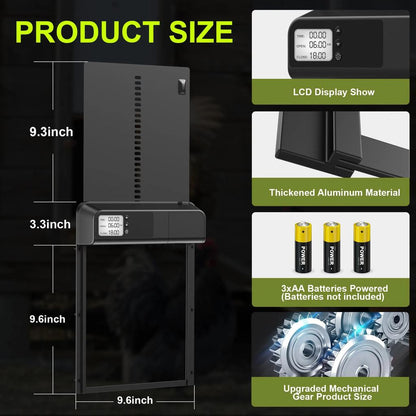 Automatic Aluminum Chicken Coop Door with Timer by HitMyNeed