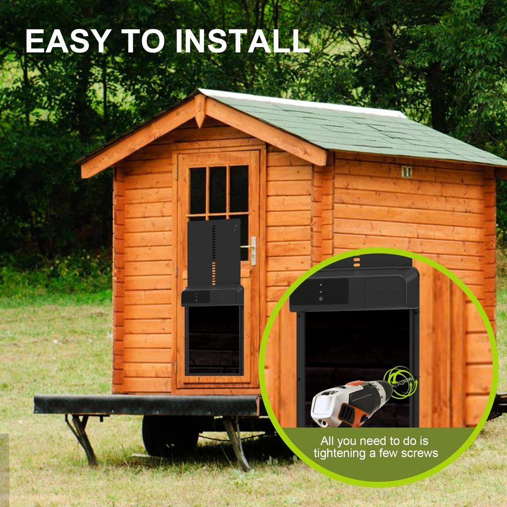 Automatic Aluminum Chicken Coop Door with Timer by HitMyNeed
