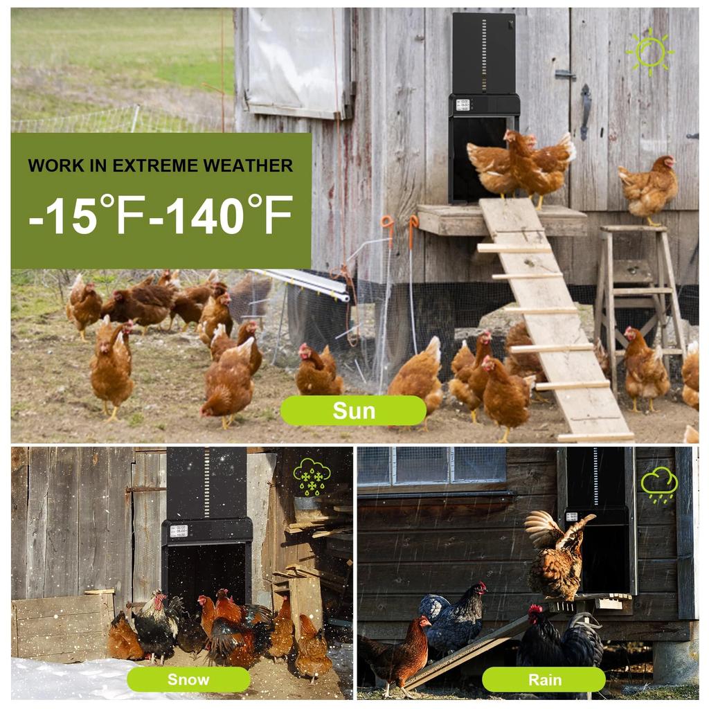 Automatic Aluminum Chicken Coop Door with Timer by HitMyNeed