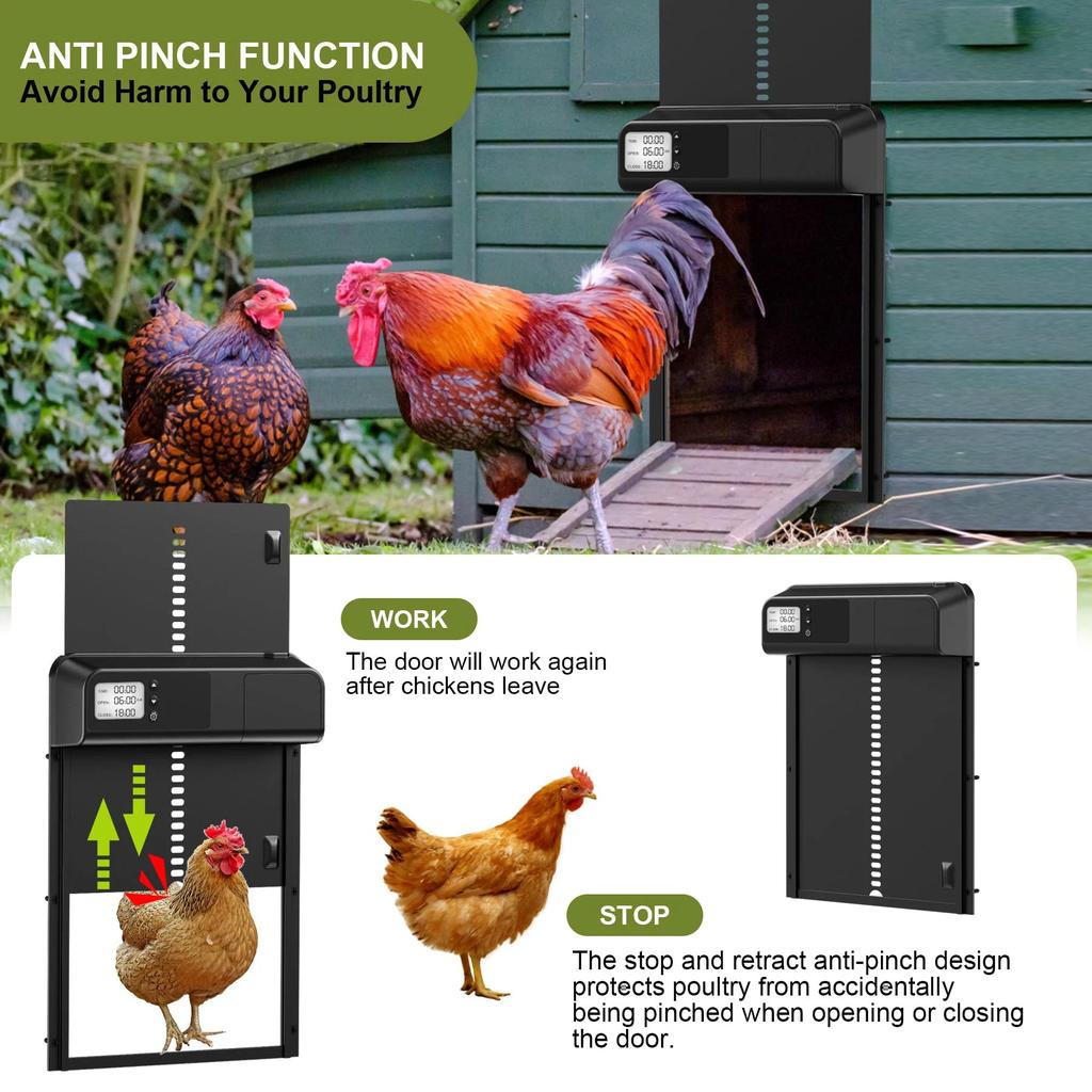 Automatic Aluminum Chicken Coop Door with Timer by HitMyNeed