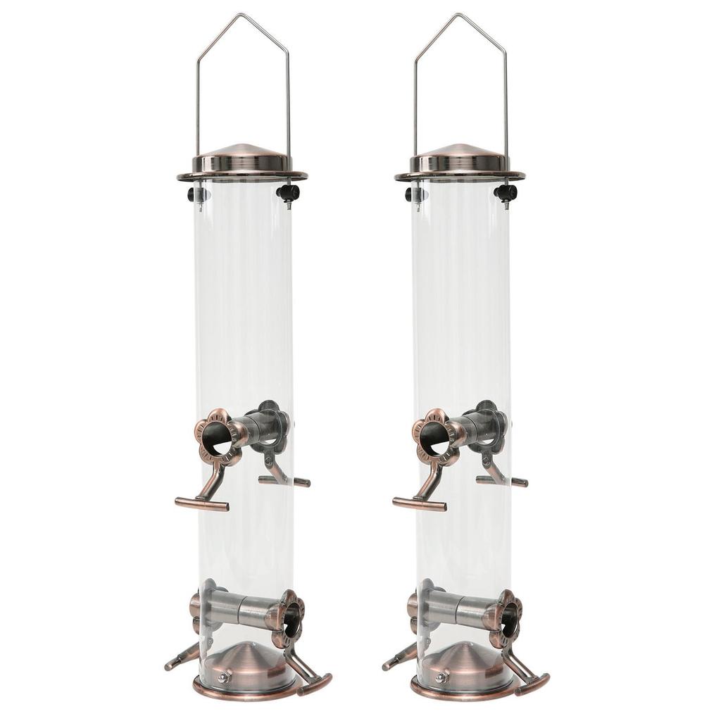 Automatic Bird Feeder for Cage with Large Food Tube by HitMyNeed