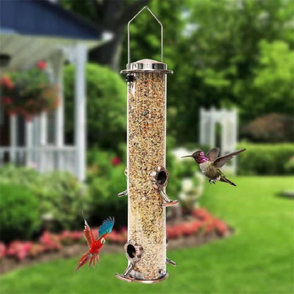Automatic Bird Feeder for Cage with Large Food Tube by HitMyNeed