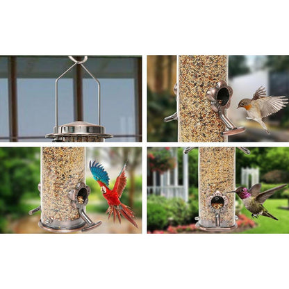 Automatic Bird Feeder for Cage with Large Food Tube by HitMyNeed