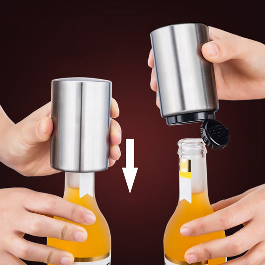 Automatic Bottle Opener with Push-Down Action by HitMyNeed