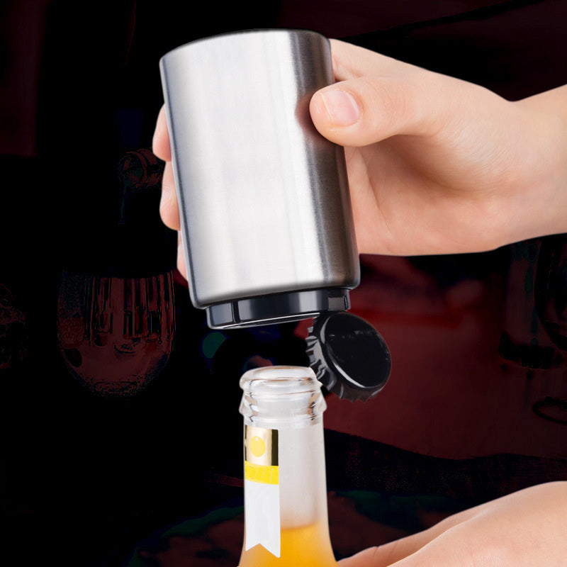 Automatic Bottle Opener with Push-Down Action by HitMyNeed
