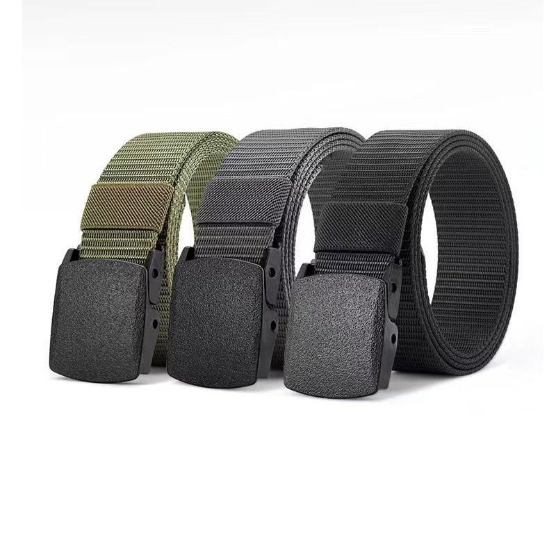Automatic Buckle Nylon Tactical Belt for Men by HitMyNeed
