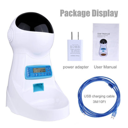 Automatic Cat & Dog Feeder with Voice Recorder by HitMyNeed