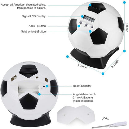 Automatic Counting Soccer Ball Coin Bank by HitMyNeed