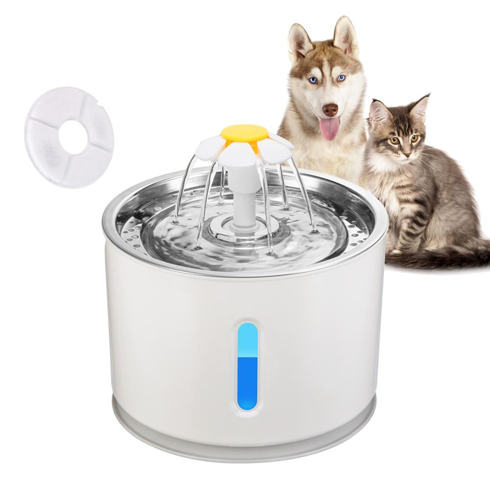 Automatic Dog & Cat Water Fountain Bowl 2.4L by HitMyNeed