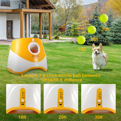 Automatic Dog Tennis Ball Launcher with Rechargeable Power by HitMyNeed