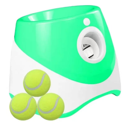 Automatic Dog Tennis Ball Launcher with Rechargeable Power green by HitMyNeed