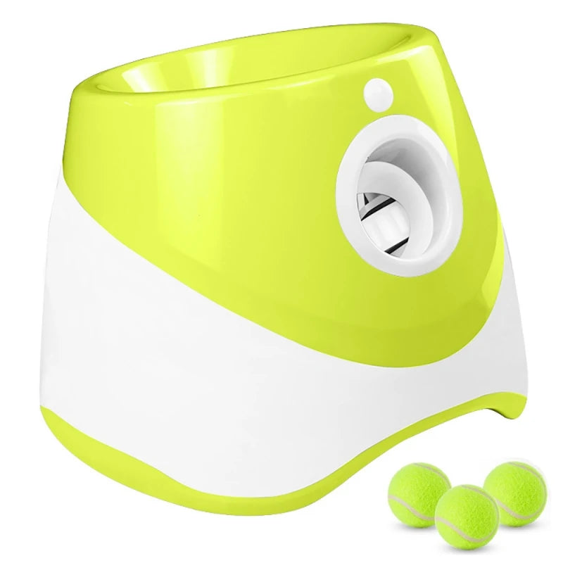 Automatic Dog Tennis Ball Launcher with Rechargeable Power green-29 by HitMyNeed