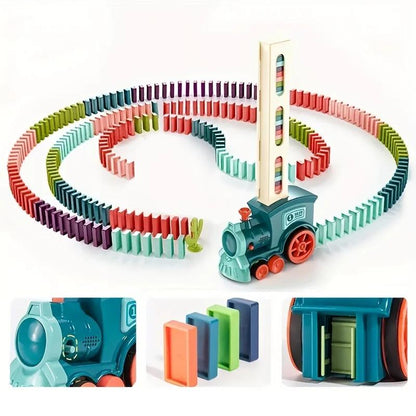Automatic Domino Train Electric Car Toy Set by HitMyNeed