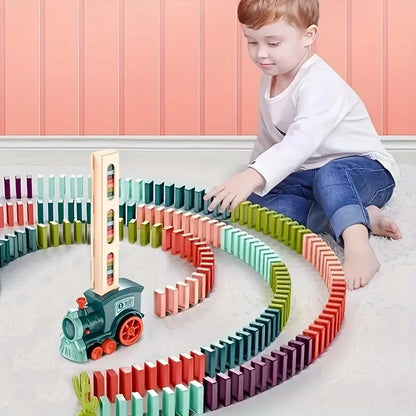 Automatic Domino Train Electric Car Toy Set by HitMyNeed