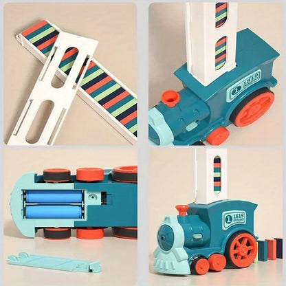 Automatic Domino Train Electric Car Toy Set by HitMyNeed