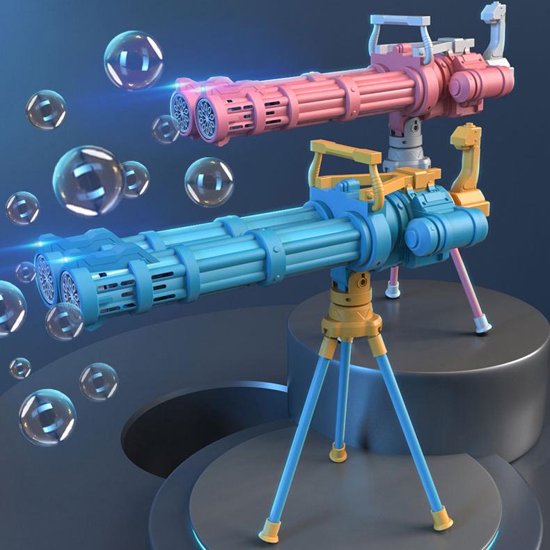 Automatic Double-Tube Rocket Bubble Gun for Kids by HitMyNeed