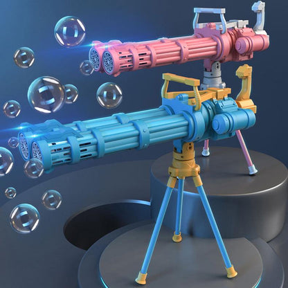 Automatic Double-Tube Rocket Bubble Gun for Kids by HitMyNeed