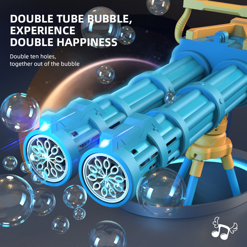 Automatic Double-Tube Rocket Bubble Gun for Kids by HitMyNeed