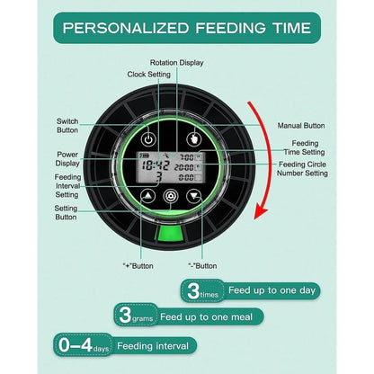 Automatic Fish Feeder with Timer & USB Rechargeable by HitMyNeed