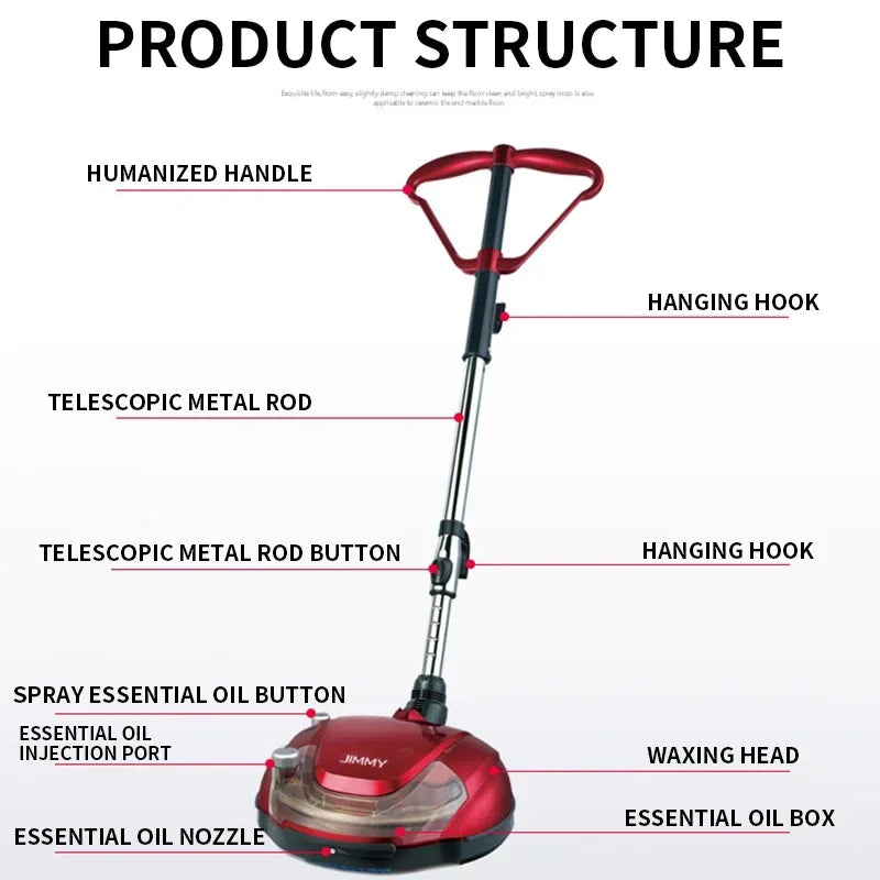 Automatic Floor Polisher with Waxing & Scented Mop by HitMyNeed