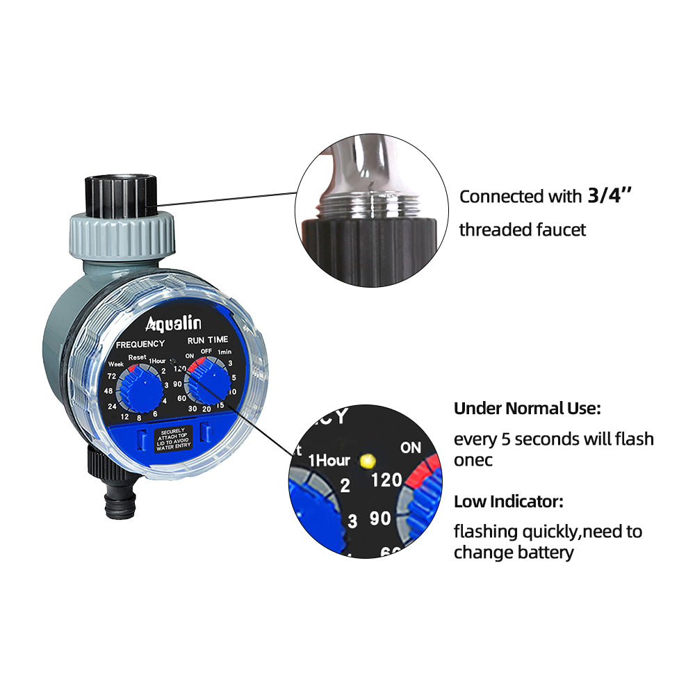 Automatic Garden Water Timer with Ball Valve by HitMyNeed