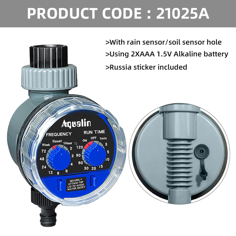 Automatic Garden Water Timer with Ball Valve rain-sensor-hole by HitMyNeed