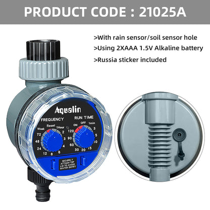 Automatic Garden Water Timer with Ball Valve rain-sensor-hole by HitMyNeed