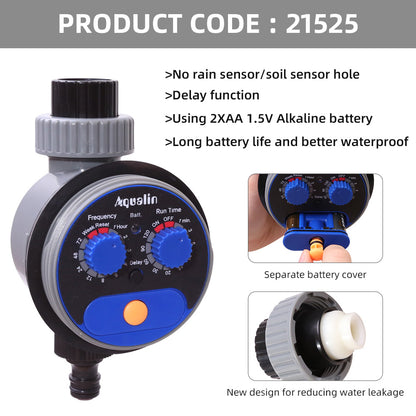 Automatic Garden Water Timer with Ball Valve updated-21025-timer by HitMyNeed