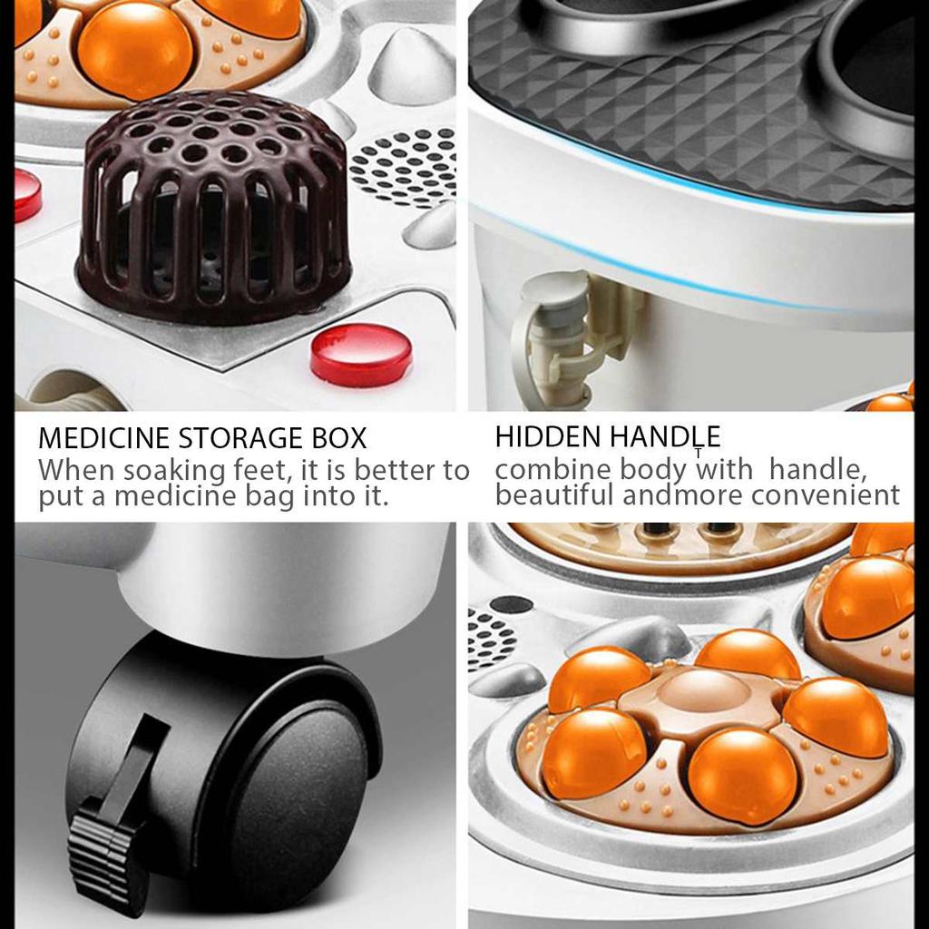 Automatic Heated Foot Bath Massager with Remote by HitMyNeed