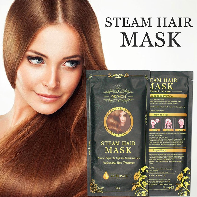 Automatic Heating Steam Hair Mask with Argan Oil by HitMyNeed