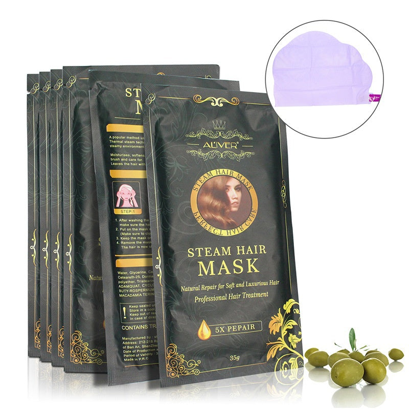 Automatic Heating Steam Hair Mask with Argan Oil by HitMyNeed