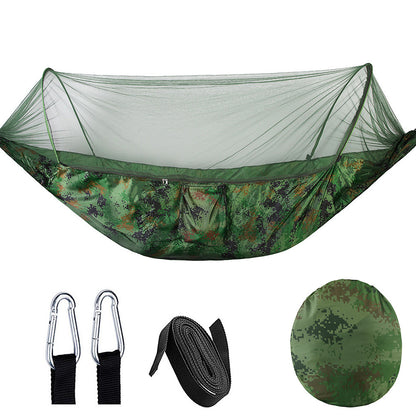 Automatic Mosquito Net Camping Hammock 260x140cm camouflage by HitMyNeed