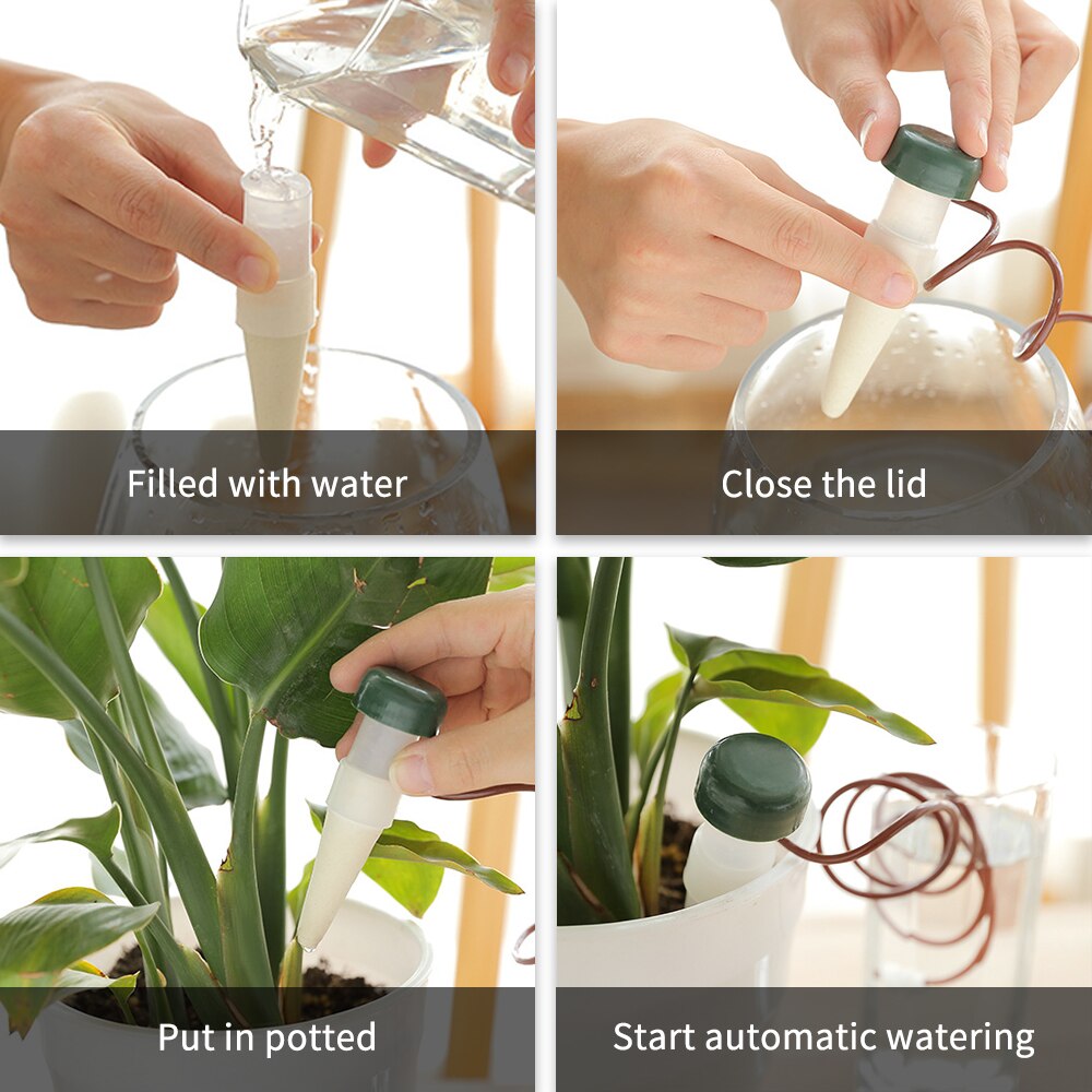 Automatic Plant Waterer Drip Spikes (2 Pack) by HitMyNeed
