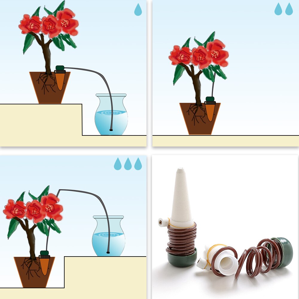 Automatic Plant Waterer Drip Spikes (2 Pack) by HitMyNeed