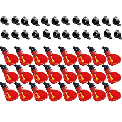 Automatic Poultry Drinking Cups, 24 Pack by HitMyNeed