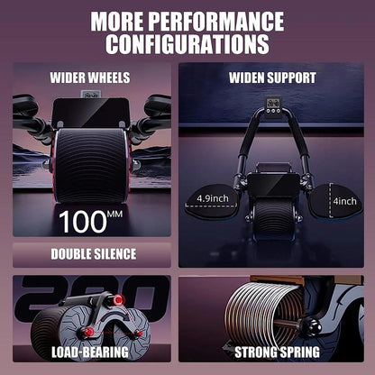Automatic Rebound Ab Wheel with Elbow Support & Counter by HitMyNeed